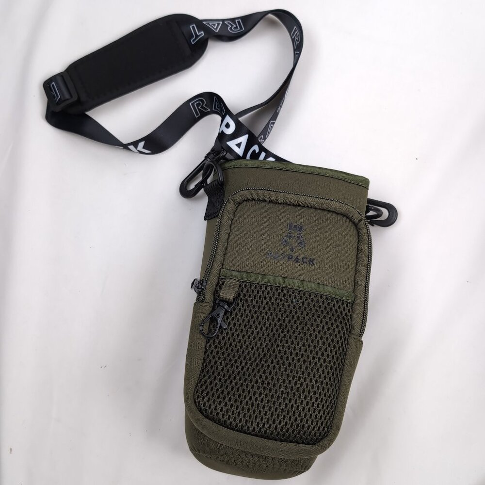 Ratpack 2.0 Emerald Water Bottle Sleeve Bag Shoulder Strap Up to 40 Oz. Bottle
